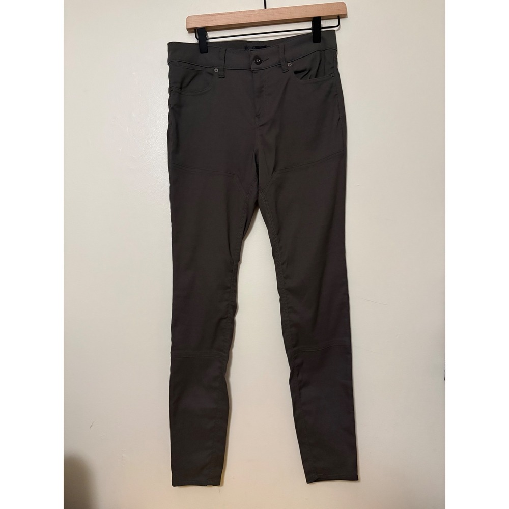 Prana Southport Skinny Pants Womens 10 Dark Grey Charcoal Hiking Outdoor Stretch